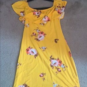 Yellow Floral Dress